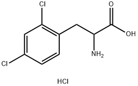 DL-2,4-DICHLOROPHENYLALANINE HYDROCHLORIDE Structure