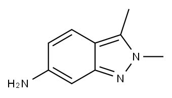 2,3-DIMETHYL-2H-INDAZOL-6-AMINE 구조식 이미지