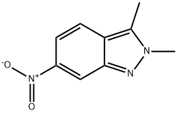 2,3-dimethyl-6-nitro-2H-indazole  구조식 이미지
