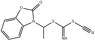 METHYL [(2-OXOBENZO[D]OXAZOL-3(2H)-YL)METHYL]CYANOCARBONIMIDODITHIOATE Structure