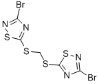 BIS(3-BROMO-1,2,4-THIADIAZOL-5-YLTHIO)METHANE 구조식 이미지