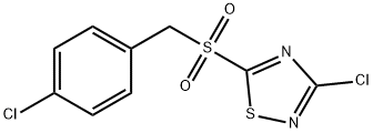 3-CHLORO-5-(4-CHLOROBENZYLSULFONYL)-1,2,4-THIADIAZOLE Structure