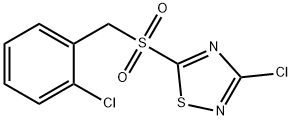 3-CHLORO-5-(2-CHLOROBENZYLSULFONYL)-1,2,4-THIADIAZOLE 구조식 이미지