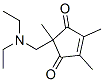 4-Cyclopentene-1,3-dione, 2-[(diethylamino)methyl]-2,4,5-trimethyl- (9CI) Structure