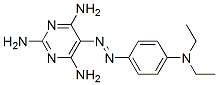 5-[[p-(Diethylamino)phenyl]azo]pyrimidine-2,4,6-triamine Structure