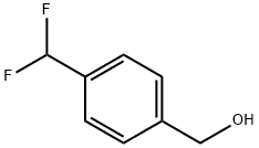 [4-(Difluoromethyl)phenyl]methanol, 4-(Hydroxymethyl)benzal fluoride 구조식 이미지