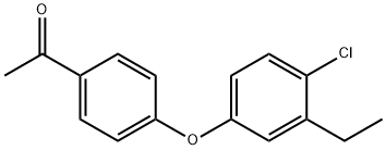 1-[4-(4-CHLORO-3-ETHYL-PHENOXY)-PHENYL]-ETHANONE Structure