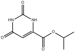 4-피리미딘카르복실산,1,2,3,6-테트라히드로-2,6-디옥소-,1-메틸에틸에스테르 구조식 이미지