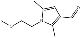 1-(2-METHOXY-ETHYL)-2,5-DIMETHYL-1H-PYRROLE-3-CARBALDEHYDE 구조식 이미지