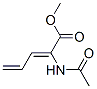 2,4-펜타디에노산,2-(아세틸아미노)-,메틸에스테르(9CI) 구조식 이미지