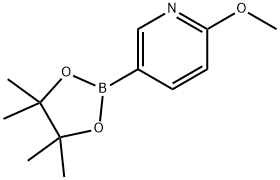 2-METHOXYPYRIDINE-5-BORONIC ACID PINACOL ESTER 구조식 이미지
