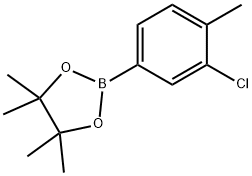 2-(3-CHLORO-4-METHYLPHENYL)-4,4,5,5-TETRAMETHYL-1,3,2-DIOXABOROLANE Structure