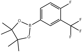 4-Fluoro-3-(trifluoromethyl)phenylboronic acid pinacol ester 구조식 이미지