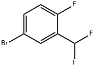 4-BROMO-2-DIFLUOROMETHYL-1-FLUOROBENZENE 구조식 이미지