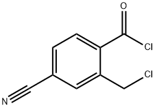 벤조일클로라이드,2-(클로로메틸)-4-시아노-(9CI) 구조식 이미지