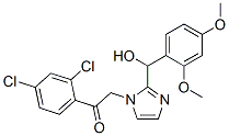 Ethanone,  1-(2,4-dichlorophenyl)-2-[2-[(2,4-dimethoxyphenyl)hydroxymethyl]-1H-imidazol-1-yl]- 구조식 이미지