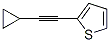 Thiophene, 2-(cyclopropylethynyl)- (9CI) Structure