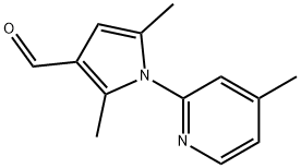 2,5-DIMETHYL-1-(4-METHYL-PYRIDIN-2-YL)-1H-PYRROLE-3-CARBALDEHYDE 구조식 이미지