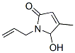 2H-Pyrrol-2-one, 1,5-dihydro-5-hydroxy-4-methyl-1-(2-propenyl)- (9CI) 구조식 이미지