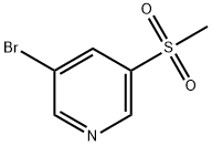 3-Bromo-5-(methylsulphonyl)pyridine 98% 구조식 이미지