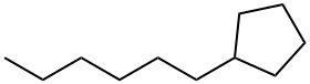 Hexylcyclopentan Structure