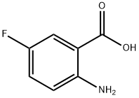 2-Amino-5-fluorobenzoic acid 구조식 이미지
