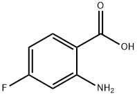 2-Amino-4-fluorobenzoic acid 구조식 이미지