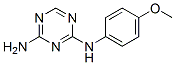 N-(4-METHOXYPHENYL)-1,3,5-트리아진-2,4-디아민 구조식 이미지