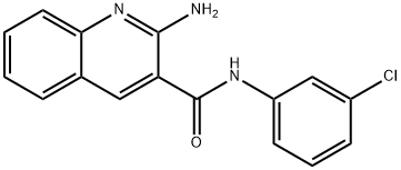 2-amino-N-(3-chlorophenyl)quinoline-3-carboxamide 구조식 이미지