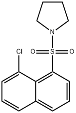1-[(8-chloro-1-naphthyl)sulfonyl]pyrrolidine Structure