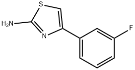 4-(3-Fluoro-phenyl)-thiazol- 2-ylamine Structure