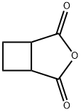 Cyclobutane-1,2-dicarboxylic anhydride 구조식 이미지