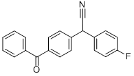 2-(4-BENZOYLPHENYL)-2-(4-FLUOROPHENYL)ACETONITRILE Structure