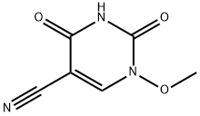 5-Pyrimidinecarbonitrile,1,2,3,4-tetrahydro-1-methoxy-2,4-dioxo-(9CI) Structure