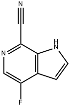 1H-Pyrrolo[2,3-c]pyridine-7-carbonitrile,4-fluoro-(9CI) Structure