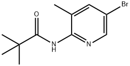 N-(5-BROMO-3-메틸피리딘-2-YL)-2,2-디메틸프로판아미드 구조식 이미지