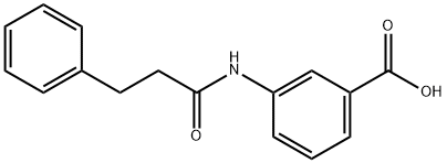 3-[(3-phenylpropanoyl)amino]benzoic acid Structure