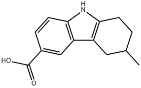6-METHYL-6,7,8,9-TETRAHYDRO-5H-CARBAZOLE-3-CARBOXYLIC ACID Structure