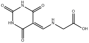 Glycine, N-[(tetrahydro-2,4,6-trioxo-5(2H)-pyrimidinylidene)methyl]- (9CI) Structure