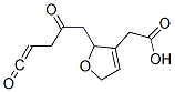 3-Furanacetic acid, 2,5-dihydro-2,5-dioxo-4-(1E)-1-pentenyl- (9CI) Structure