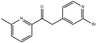 2-(2-BROMOPYRIDIN-4-YL)-1-(6-METHYLPYRIDIN-2-YL)ETHANONE 구조식 이미지