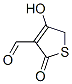 3-Thiophenecarboxaldehyde, 2,5-dihydro-4-hydroxy-2-oxo- (9CI) 구조식 이미지