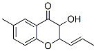 4H-1-Benzopyran-4-one, 2,3-dihydro-3-hydroxy-6-methyl-2-(1-propenyl)- (9CI) Structure