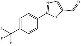 2-(4-트리플루오로메틸페닐)티아졸-5-카르발데하이드 구조식 이미지