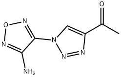 Ethanone, 1-[1-(4-amino-1,2,5-oxadiazol-3-yl)-1H-1,2,3-triazol-4-yl]- (9CI) 구조식 이미지