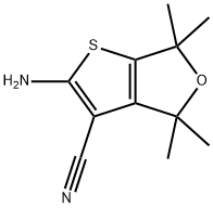 2-amino-4,4,6,6-tetramethyl-4,6-dihydrothieno[2,3-c]furan-3-carbonitrile(SALTDATA: FREE) Structure