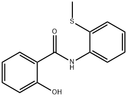 2-hydroxy-N-[2-(methylsulfanyl)phenyl]benzamide 구조식 이미지