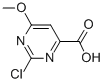 2-CHLORO-6-METHOXY-4-PYRIMIDINECARBOXYLIC ACID Structure