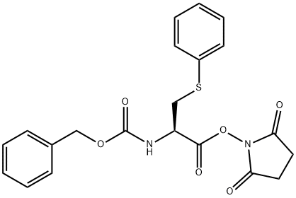 (R)-2,5-dioxopyrrolidin-1-yl 2-(((benzyloxy)carbonyl)aMino)-3-(phenylthio)propanoate Structure