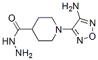 4-Piperidinecarboxylicacid,1-(4-amino-1,2,5-oxadiazol-3-yl)-,hydrazide(9CI) 구조식 이미지